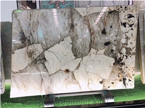 Patagonia White Brazilian Polished Quartzite Slabs