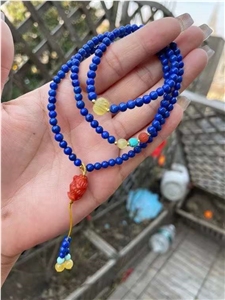 Lapis Lazuli Three Ring Bracelet