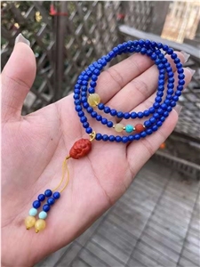 Lapis Lazuli Three Ring Bracelet