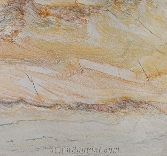 Macaubas Fantasy Gold Quartzite
