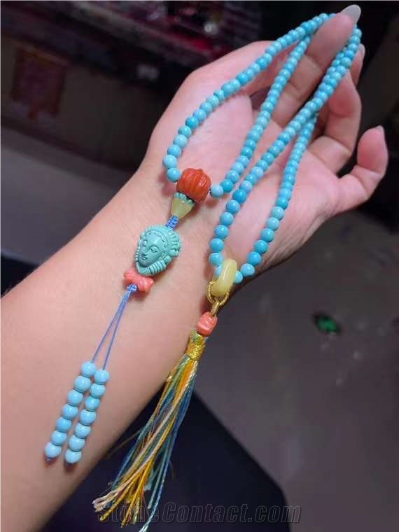 Natural Raw Jade Mineral High Porcelain  Hand String