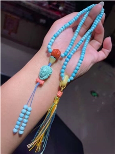 Natural Raw Jade Mineral High Porcelain  Hand String