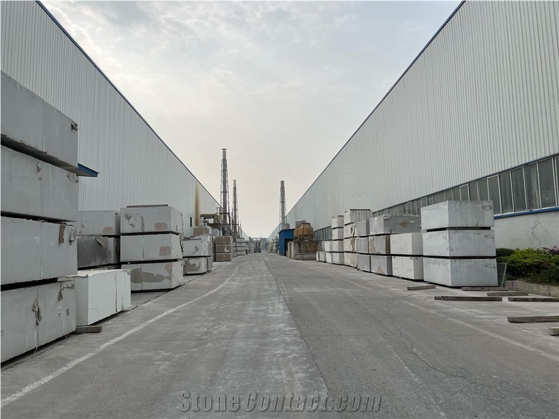 Snow White Engineered Marble Slab 3200X1600x18mm