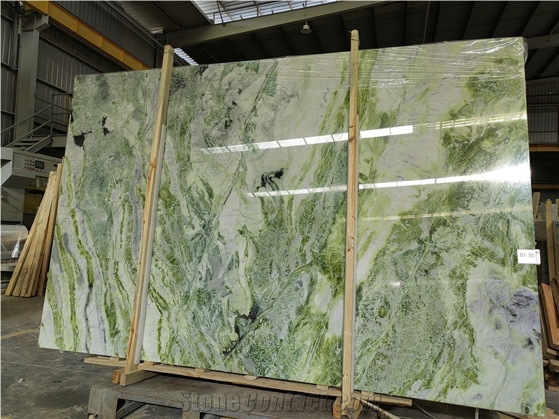 Ice Jade Marble Slab 2400*1200*18Mm