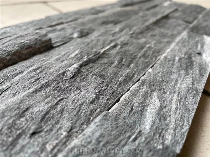Nature Slate Wall Tiles Black Ledge Stone
