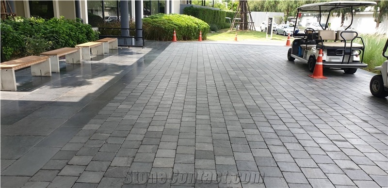 Vietnam Tumbled Natural Bluestone Paver