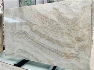 Luxurious Natural Quartzite Taj White Mahal 2Cm Big Slabs