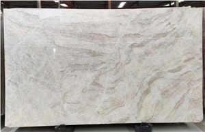 Luxurious Natural Quartzite Taj White Mahal 2Cm Big Slabs