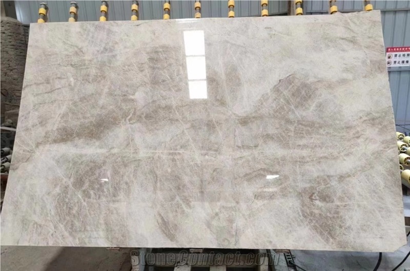 Luxurious Natural Quartzite Taj White Mahal 2Cm Big Slabs