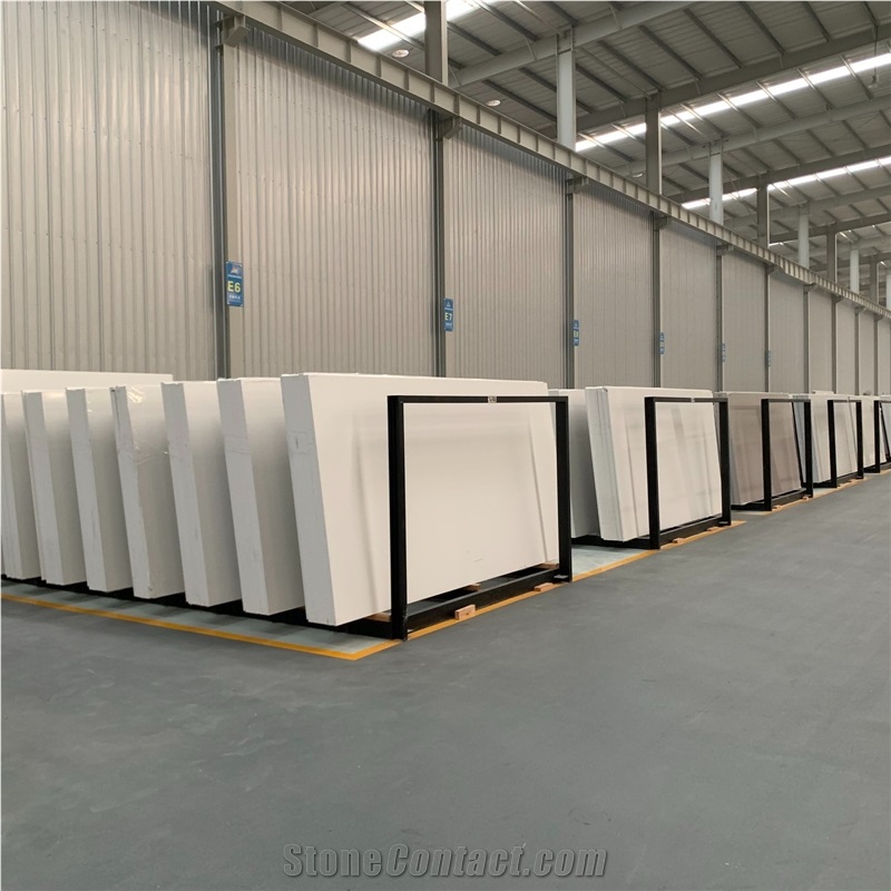 Artificial Pure White Quartz Slabs