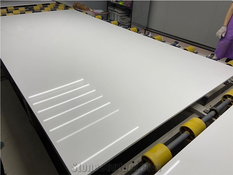 Artificial Pure White Quartz Slabs