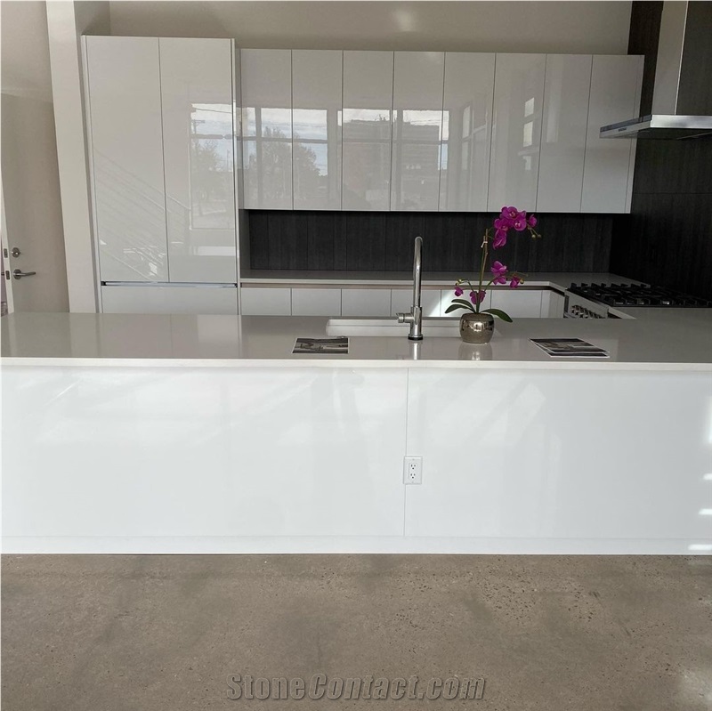 Artificial Pure White Quartz Slabs