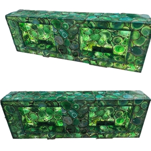 Green Agate Semiprecious Stone Slabs Tiles