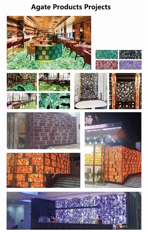 Green Agate Semiprecious Stone Slabs Tiles