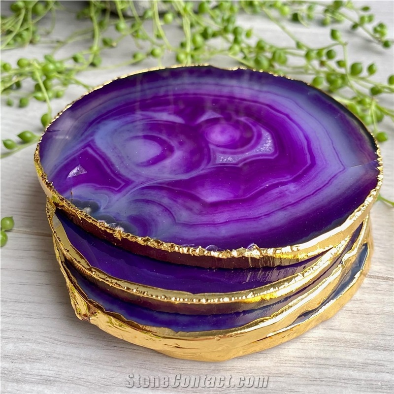 Natural Agate Stone Coasters