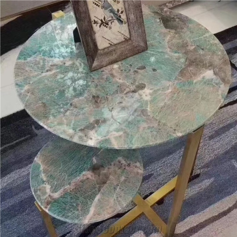 Natural Amazon Green Quartzite Stone Tables