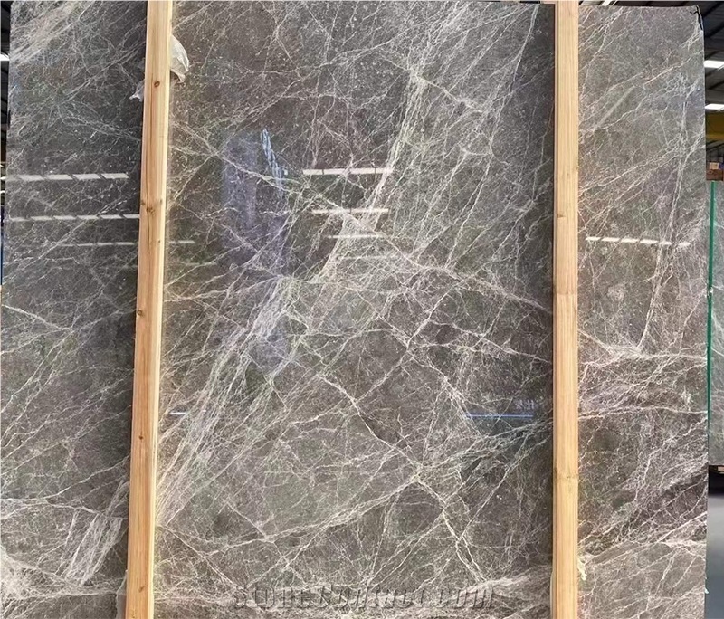 Natural Hermes Gray Marble Slabs