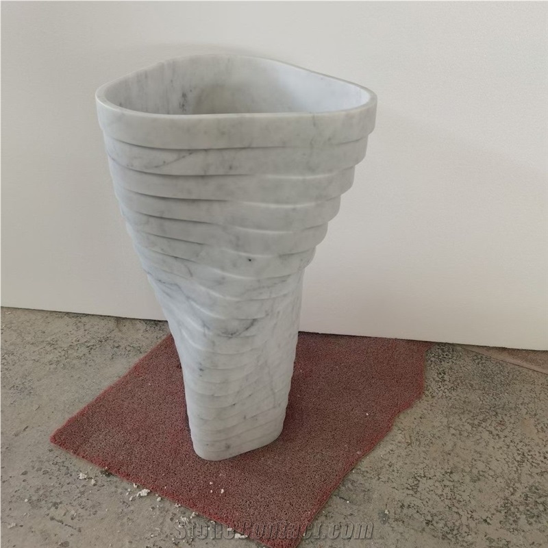 Natural Marble Free Standing Wash Basins