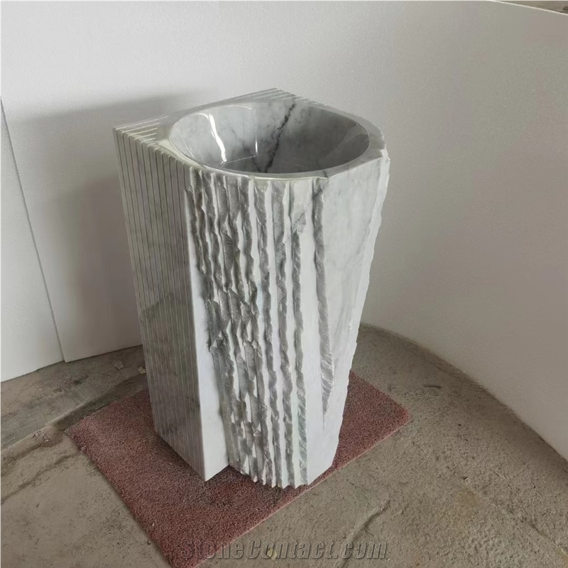 Natural Marble Free Standing Wash Basins