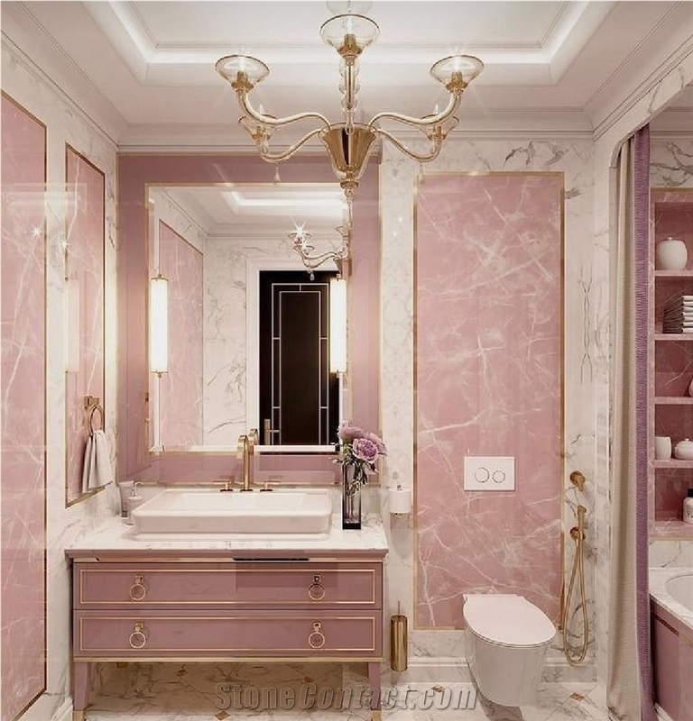 Natural Pink Onyx Slabs