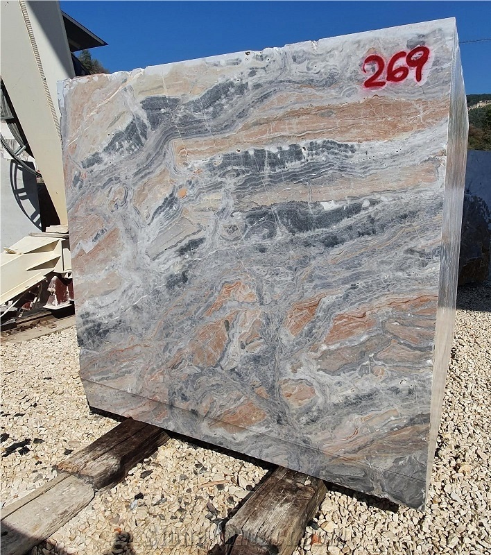 Arabescato Orobico Pink Marble Blocks - 269