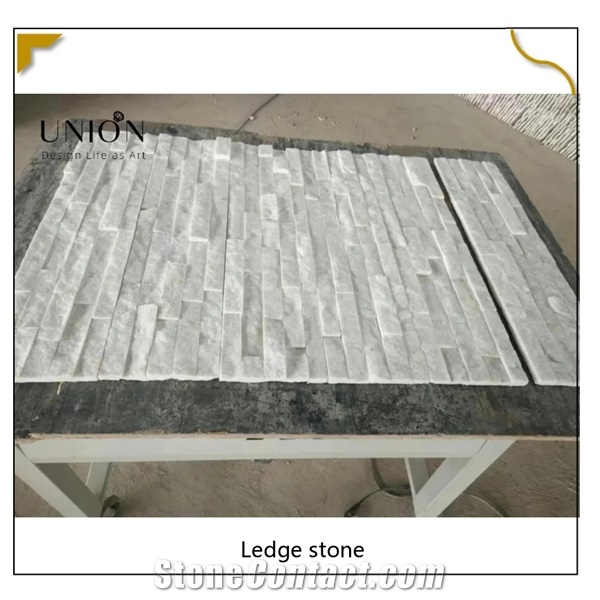 Culture Stone Tile Wall Veneer Panel White Quartzite Stones