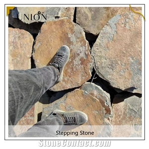 Multicolor Slate Stepping Stone Round Garden Paving Stones