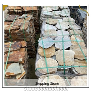 Natural Slate Stepping Stones Random Paver Garden Step Stone