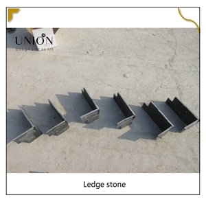 UNION DECO Black Stacked Stone Ledger Panel 3D Wall Panels