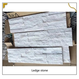 UNION DECO Pure White Quartzite Stone Wall Cladding Panels