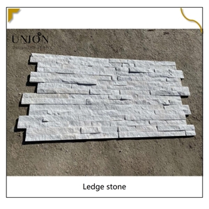 UNION DECO Pure White Quartzite Stone Wall Cladding Panels