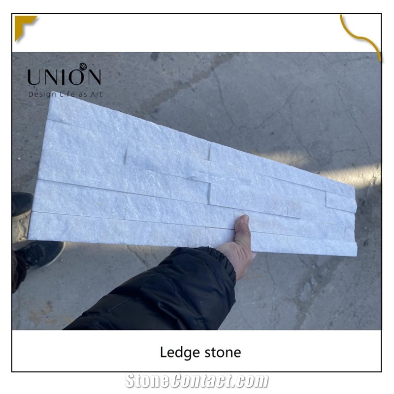 UNION DECO White Quartzite Culture Stone Panel Wall Cladding