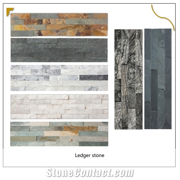 White Culture Stone Natural Split Veneer Stacked Stone Panel