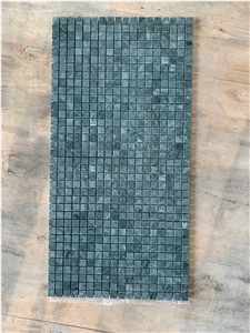 0.65" X 0.65" Green Marble Mosaic Sheet Wall