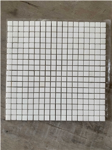 12" X 12" Black Marble Grid Mosaic Wall Tile