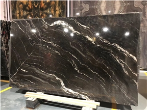 Brazil Cosmic Black Granite Slabs For Kitchen &Wall Tile