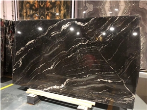 Brazil Cosmic Black Granite Slabs For Kitchen &Wall Tile