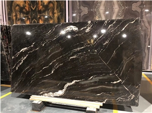 Brazil Cosmic Black Granite Slabs For Kitchen &Wall Tile