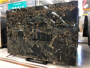 Chinese Nero Portoro Marble Golden Portoro Marble Slabs