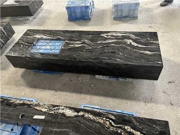 Cosmic Black Granite Countertop