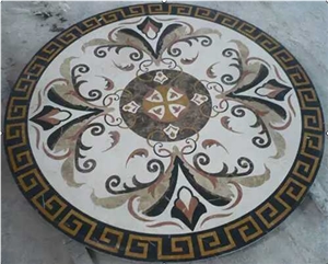 Customized Marble Floor Round Medallion Pattern Design