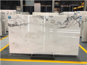 Dover White Marble- Bianco Picasso Marble Slabs Dover White Marble- Bianco Picasso Marble Slabs