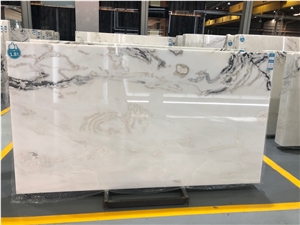 Dover White Marble- Bianco Picasso Marble Slabs