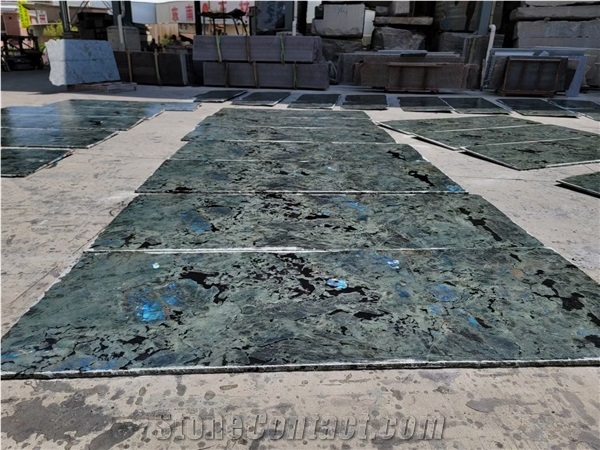 Lemurian Blue Madagascar Blue Granite Slabs
