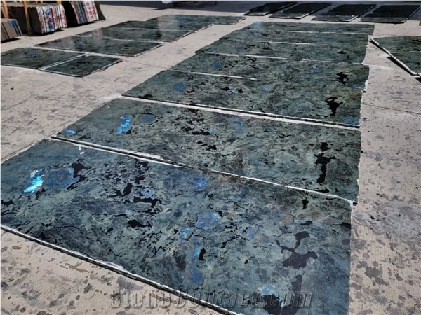 Lemurian Blue Madagascar Blue Granite Slabs
