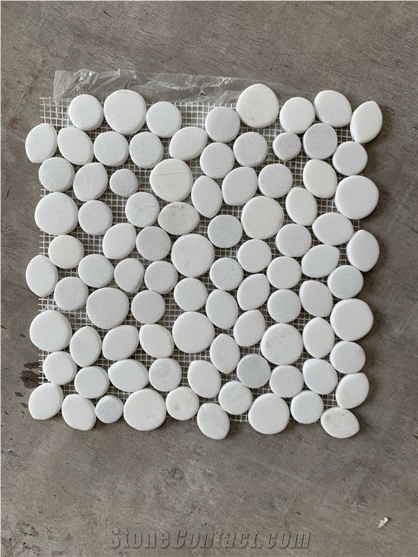 Natural Stone Pebbles Mosaic Wall & Floor Tile