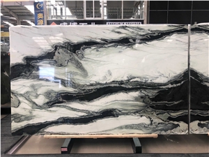 Panda White Marble Bookmatched Slabs For Wall&Tiles