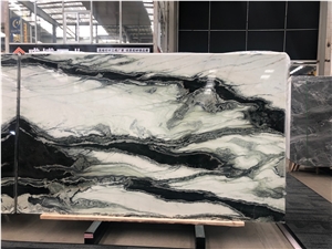 Panda White Marble Bookmatched Slabs For Wall&Tiles