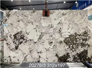 Patagonia Quartzite Slabs, Brazil Crystal White Quartzite