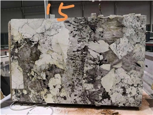 Patagonia Quartzite Slabs, Brazil Crystal White Quartzite